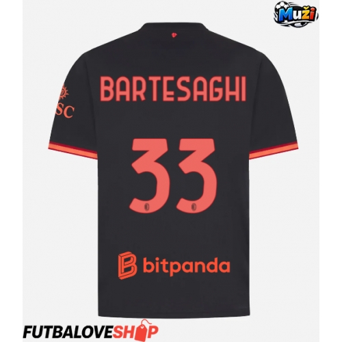 Dres AC Milan Davide Bartesaghi #33 Tretina 2026-27 Krátky Rukáv